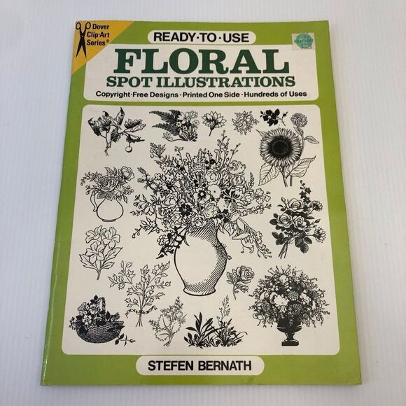 Ready-to-Use Floral Spot Illustrations (Dover Clip Art Ready-to-Use) Paperback - Picture 1 of 5